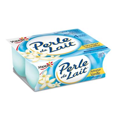 Perle de lait saveur vanille par 4